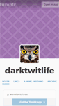 Mobile Screenshot of darktwitlife.tumblr.com