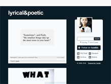 Tablet Screenshot of lyricalmemory.tumblr.com