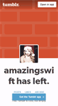 Mobile Screenshot of amazingswift.tumblr.com