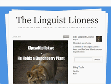 Tablet Screenshot of linguistlioness.tumblr.com
