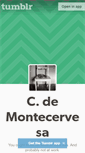 Mobile Screenshot of montecervesa.tumblr.com