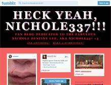 Tablet Screenshot of heckyeahnichole337.tumblr.com
