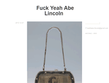 Tablet Screenshot of fuckyeahabelincoln.tumblr.com