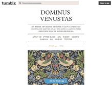 Tablet Screenshot of dominusvenustas.tumblr.com