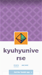 Mobile Screenshot of kyuhyuniverse.tumblr.com