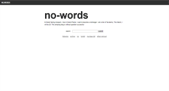 Desktop Screenshot of no-words.tumblr.com