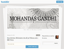 Tablet Screenshot of mohandasgandhi.tumblr.com