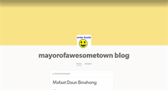 Desktop Screenshot of mayorofawesometown.tumblr.com