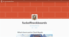 Desktop Screenshot of fuckoffneckbeards.tumblr.com