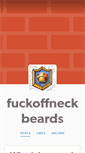 Mobile Screenshot of fuckoffneckbeards.tumblr.com