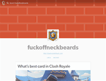 Tablet Screenshot of fuckoffneckbeards.tumblr.com