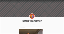 Desktop Screenshot of justboysandmen.tumblr.com