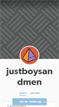 Mobile Screenshot of justboysandmen.tumblr.com