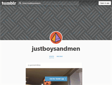 Tablet Screenshot of justboysandmen.tumblr.com