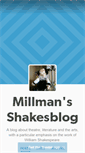 Mobile Screenshot of millmans-shakesblog.tumblr.com