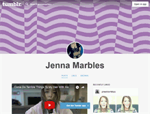 Tablet Screenshot of jennamarbles.tumblr.com