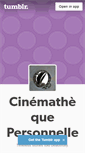 Mobile Screenshot of cinemathequepersonnelle.tumblr.com
