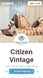Mobile Screenshot of citizenvintage.tumblr.com