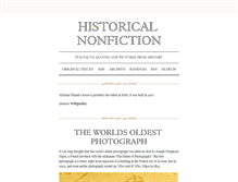 Tablet Screenshot of historical-nonfiction.tumblr.com