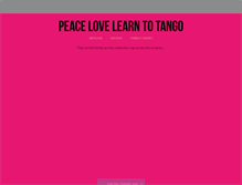 Tablet Screenshot of peacelovelearntotango.tumblr.com