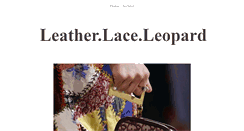 Desktop Screenshot of leatherlaceleopard.tumblr.com