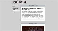 Desktop Screenshot of brianlovesthis.tumblr.com