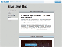 Tablet Screenshot of brianlovesthis.tumblr.com