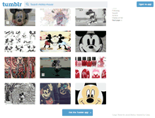 Tablet Screenshot of mickey-mouse.tumblr.com