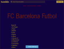 Tablet Screenshot of fcbarcelonafutbol.tumblr.com