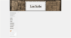 Desktop Screenshot of lostscribe.tumblr.com