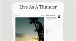 Desktop Screenshot of liveasathunder.tumblr.com