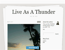 Tablet Screenshot of liveasathunder.tumblr.com