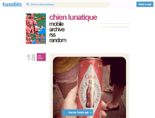 Tablet Screenshot of chienlunatique.tumblr.com