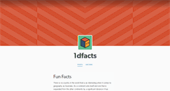 Desktop Screenshot of 1dfacts.tumblr.com