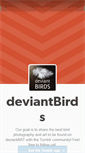 Mobile Screenshot of deviantbirds.tumblr.com