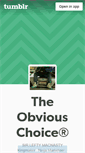 Mobile Screenshot of obviouschoice.tumblr.com