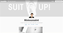 Desktop Screenshot of mstoussaint.tumblr.com