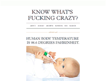 Tablet Screenshot of knowwhatsfuckingcrazy.tumblr.com