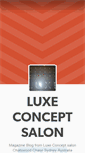 Mobile Screenshot of luxeconceptsalondiary.tumblr.com