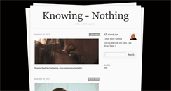 Desktop Screenshot of knowing-nothing.tumblr.com