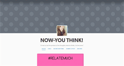 Desktop Screenshot of now-youthink.tumblr.com