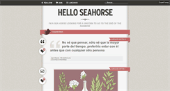 Desktop Screenshot of helloseahorses.tumblr.com