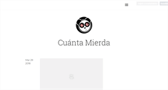 Desktop Screenshot of cuantamierda.tumblr.com