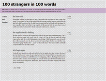 Tablet Screenshot of 100stories.tumblr.com