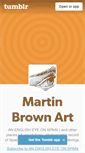 Mobile Screenshot of martinbrownart.tumblr.com