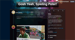 Desktop Screenshot of goshyeahspielingpeter.tumblr.com