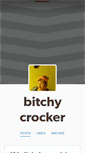 Mobile Screenshot of bitchycrocker.tumblr.com