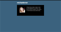 Desktop Screenshot of michaelerner.tumblr.com