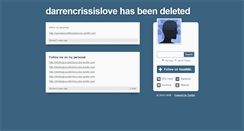 Desktop Screenshot of darrencrissislove.tumblr.com