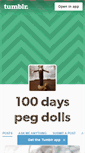 Mobile Screenshot of 100dayspegdolls.tumblr.com